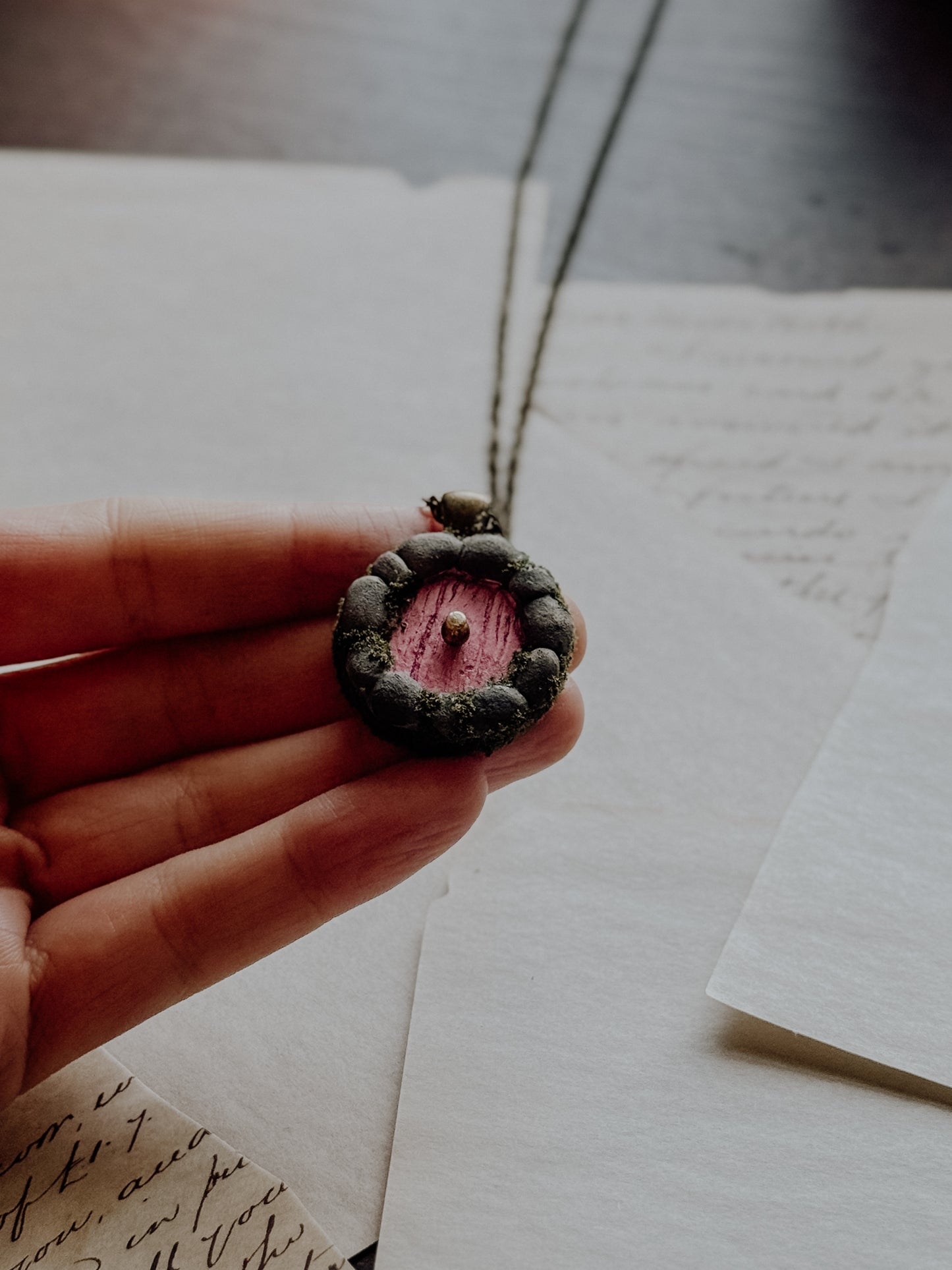 Little Door Necklace in Stone