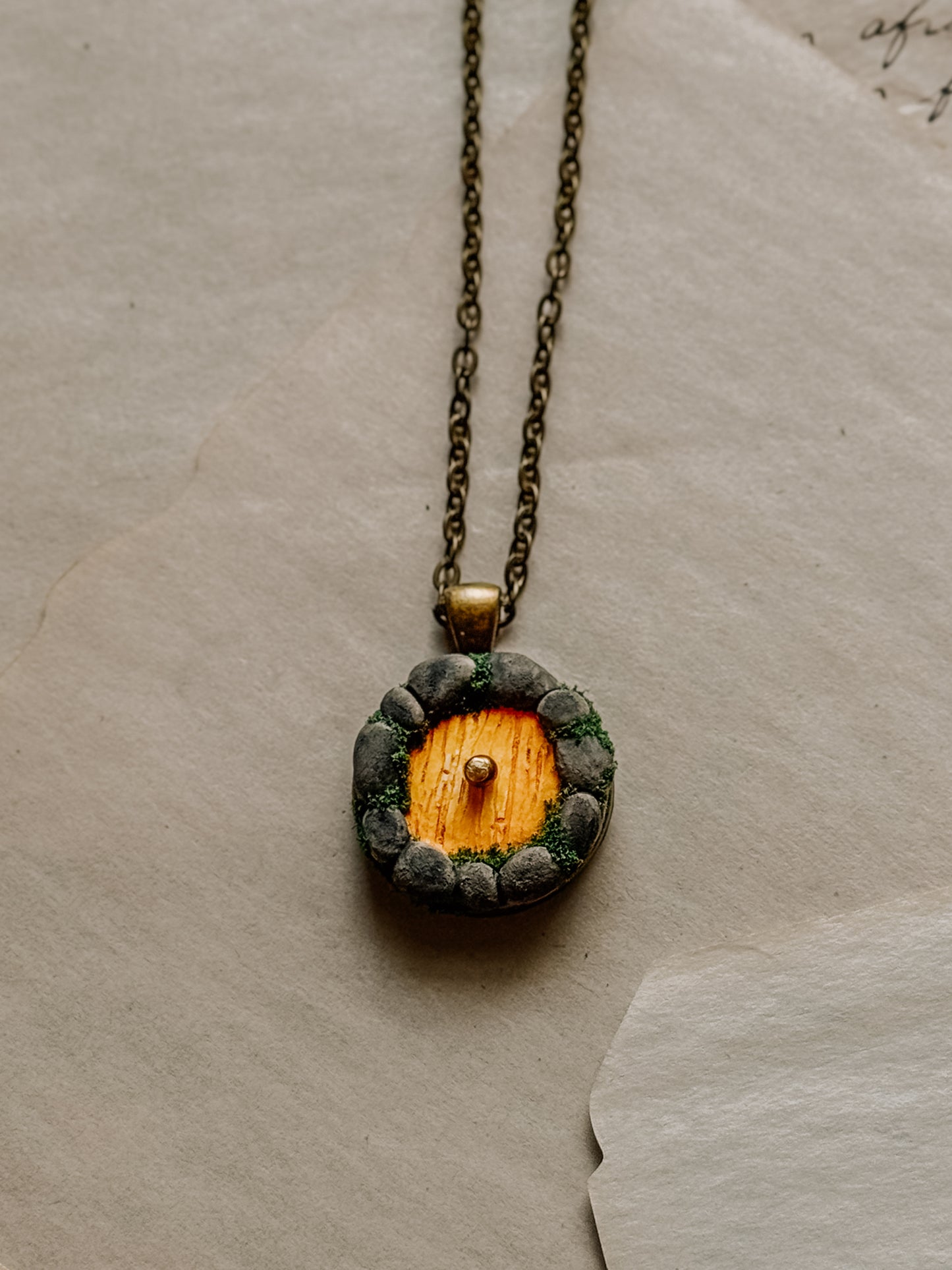 Little Door Necklace in Stone