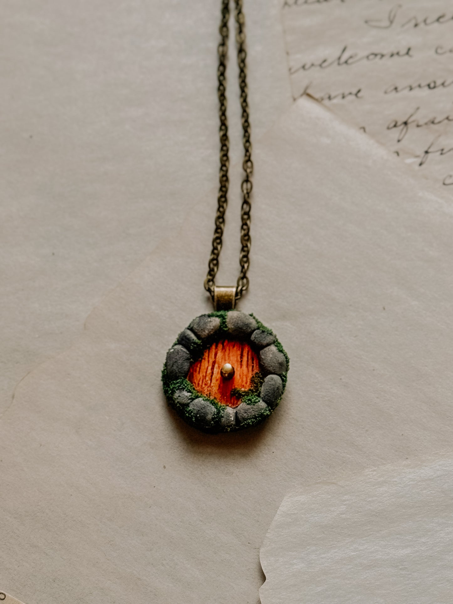 Little Door Necklace in Stone