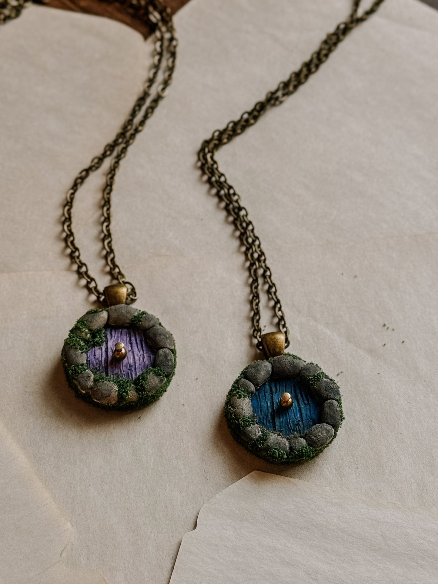 Little Door Necklace in Stone