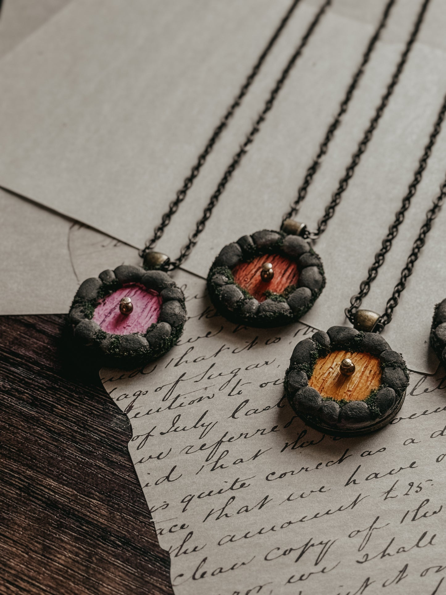 Little Door Necklace in Stone