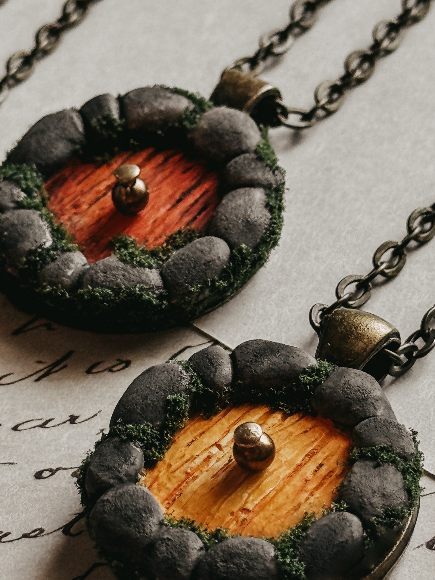 Little Door Necklace in Stone