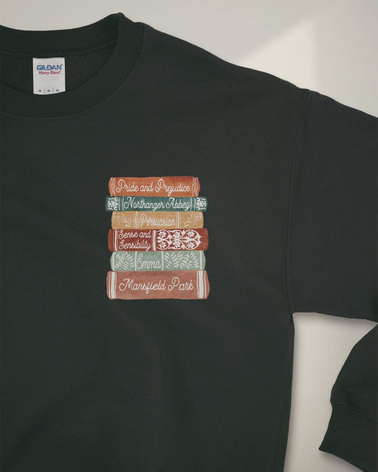 Jane Austen Bookstack Sweatshirt