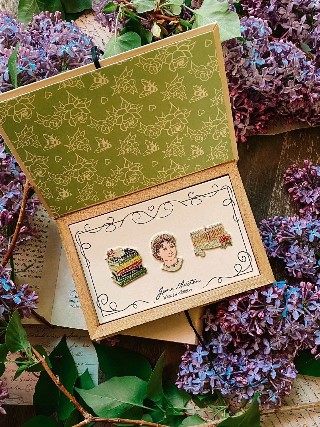 Jane Austen Pin and Box Set