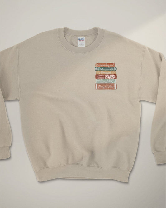 Jane Austen Bookstack Sweatshirt