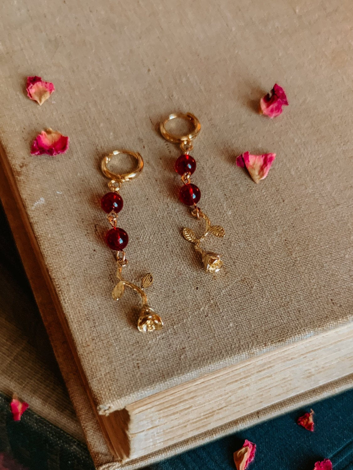 Rose Drop Earrings