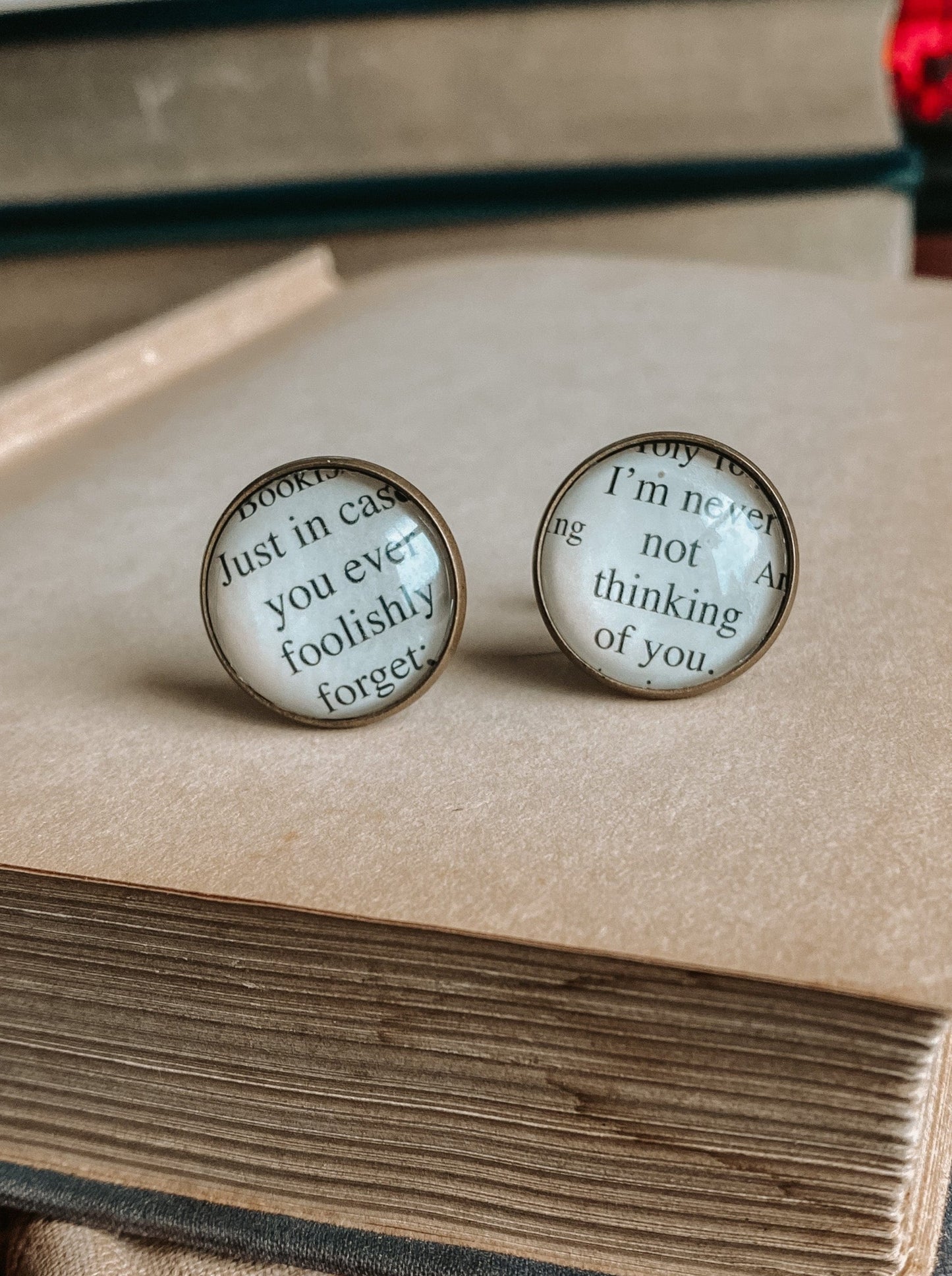 Virginia Woolf Cufflinks: "Never not thinking of you"