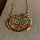 Lunar Moth Stained Glass Necklace