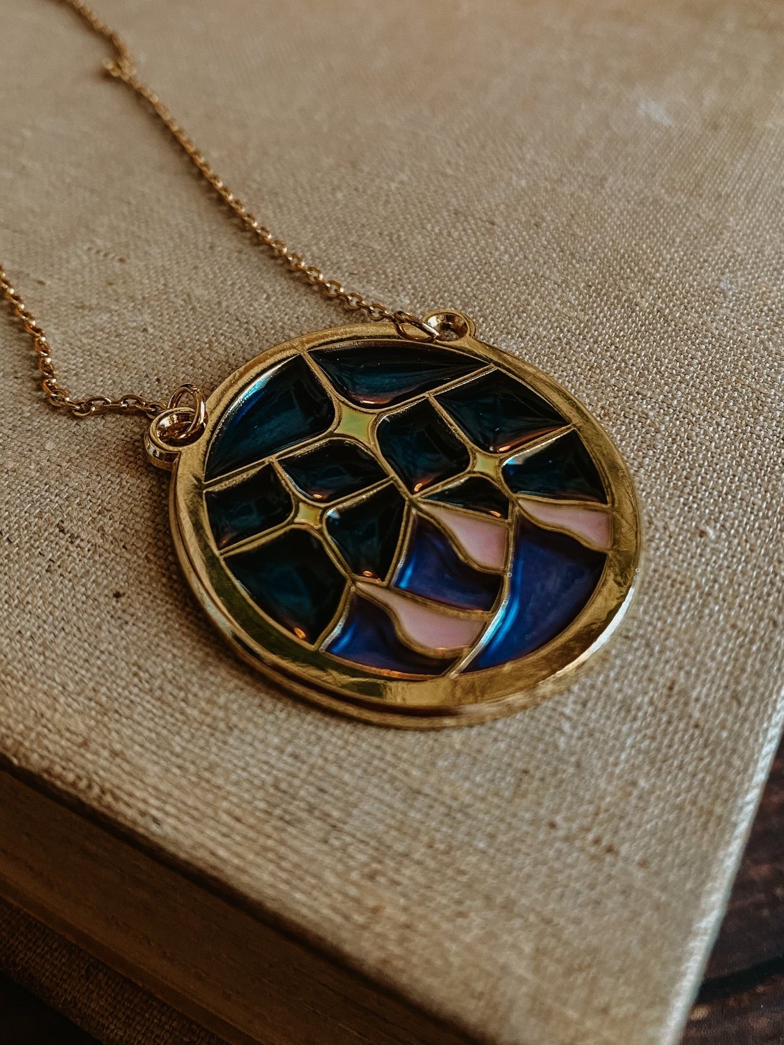 Starlight Stained Glass Necklace