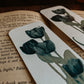 Watercolor Tulip Bookmark in Black