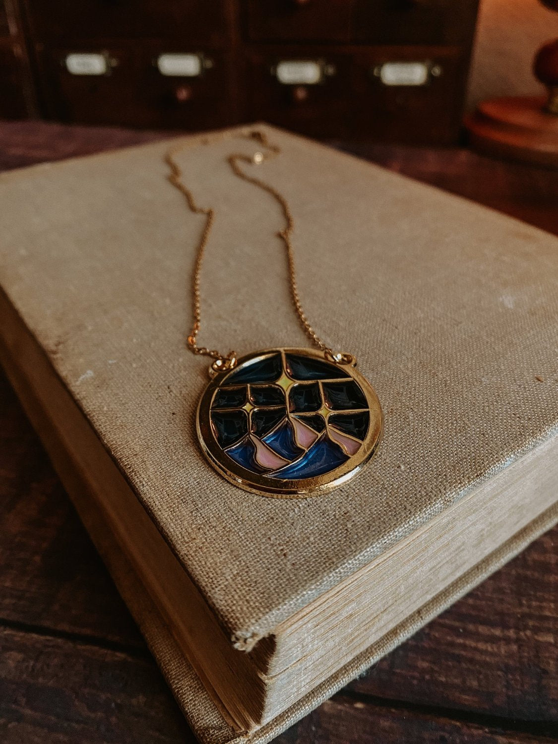 Starlight Stained Glass Necklace