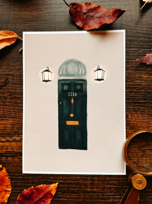 221B Door Print