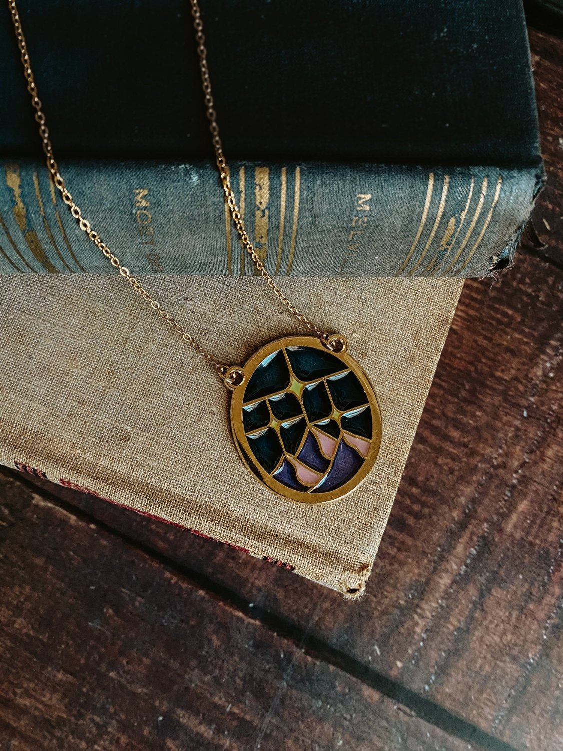 Starlight Stained Glass Necklace