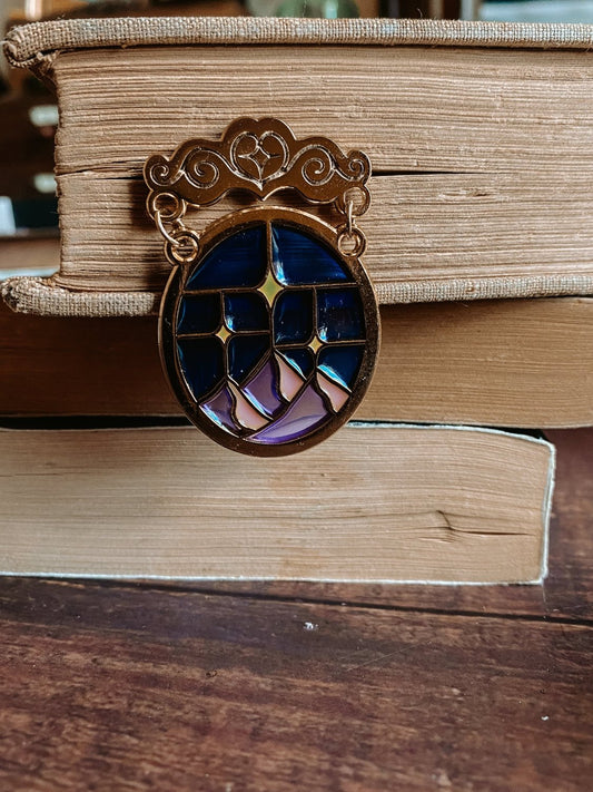 Starlight Stained Glass Pin