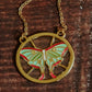 Lunar Moth Stained Glass Necklace