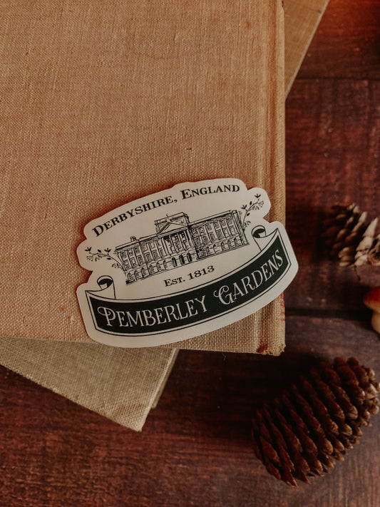 Pemberley Gardens Logo Sticker Die Cut