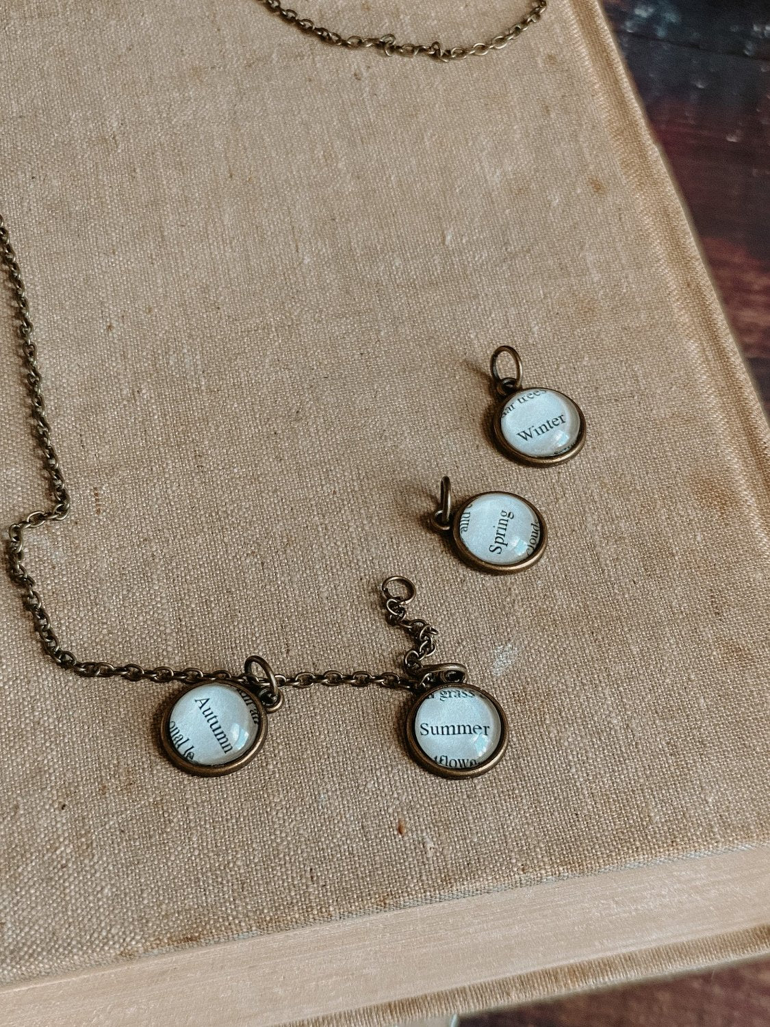 Seasons Necklace with set of charms