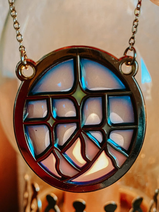 Starlight Stained Glass Necklace