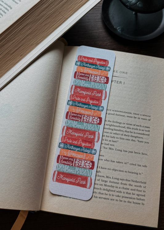 Jane Austen Bookstack Bookmark