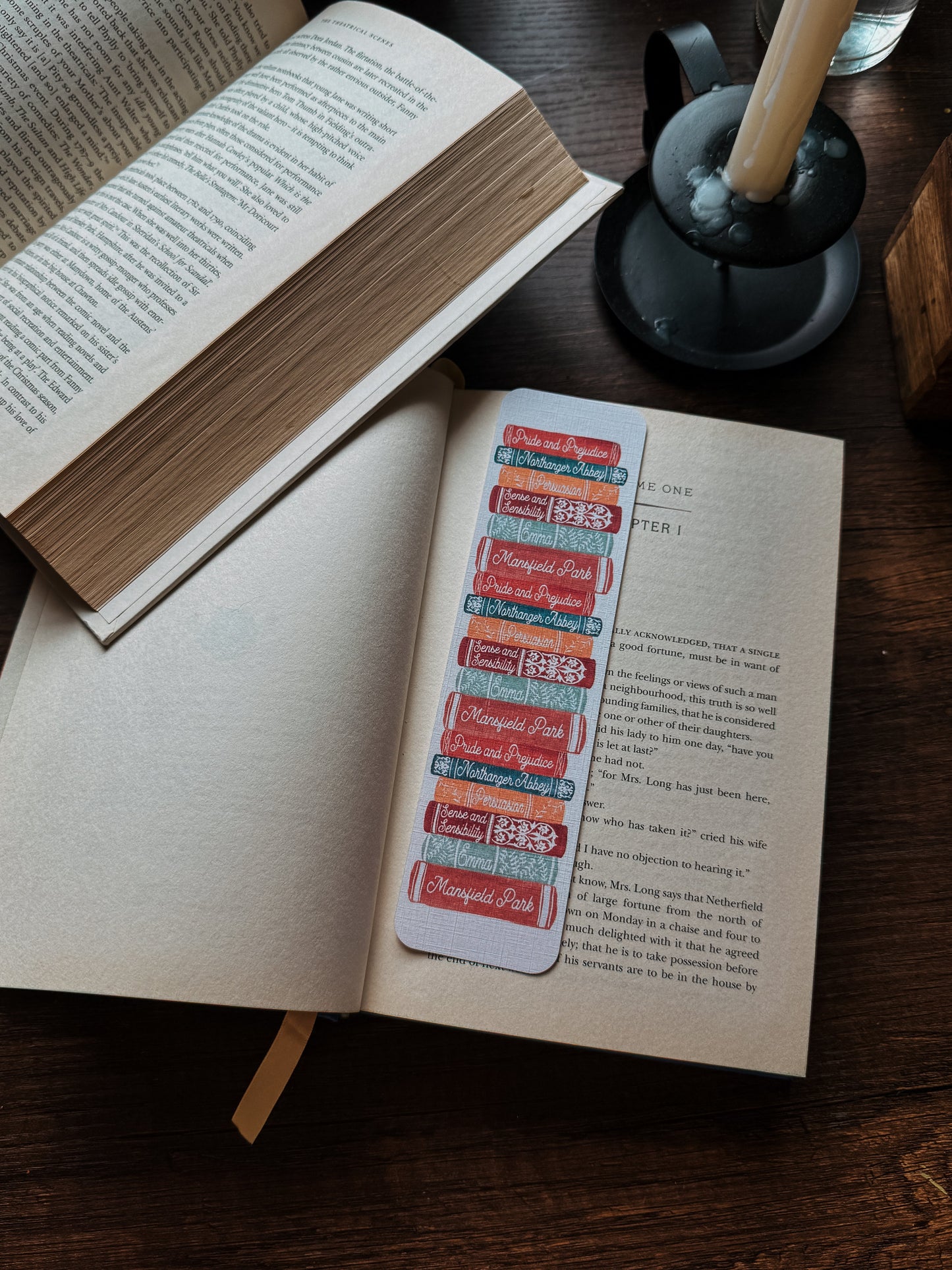 Jane Austen Bookstack Bookmark
