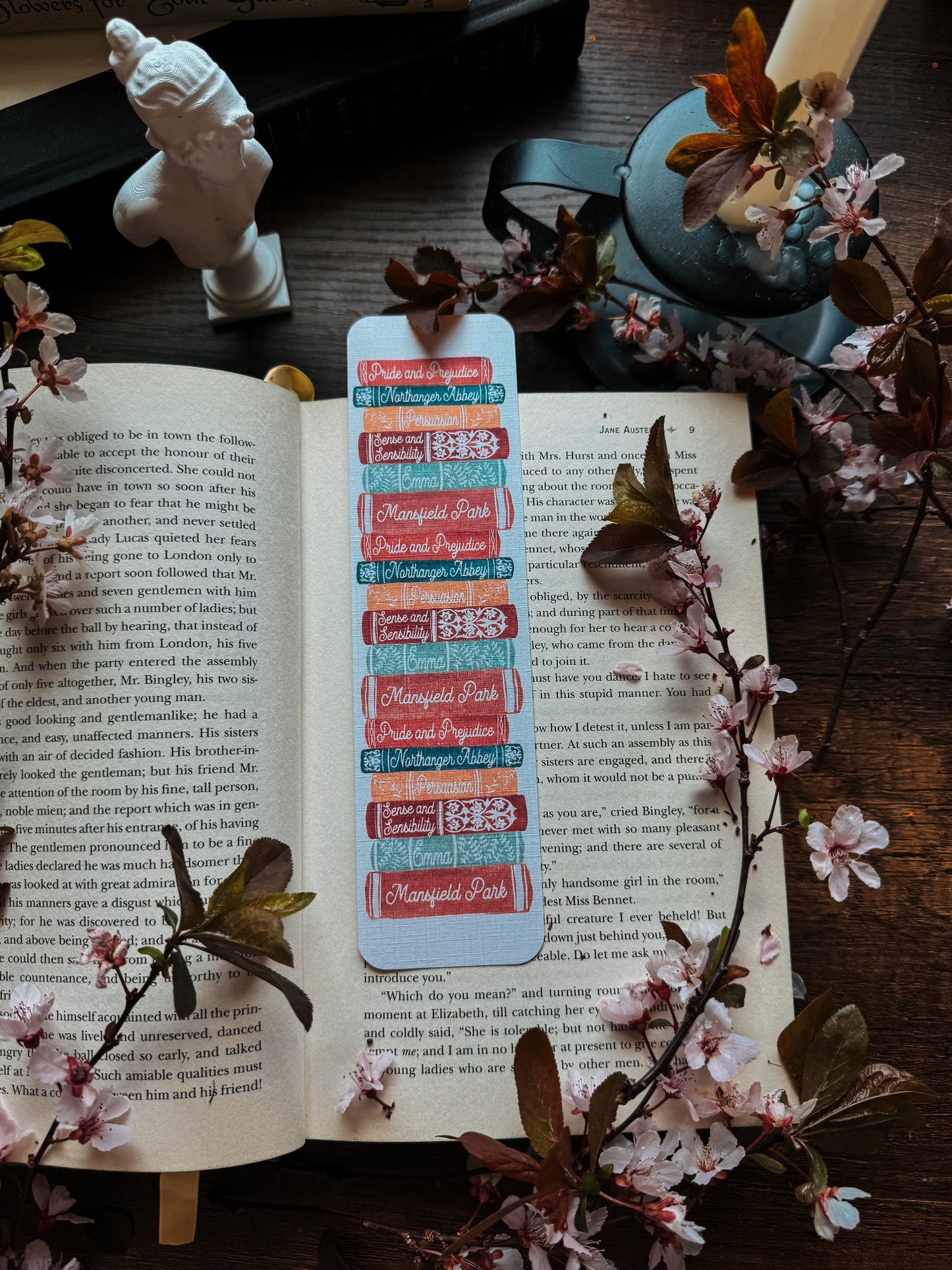 Jane Austen Bookstack Bookmark