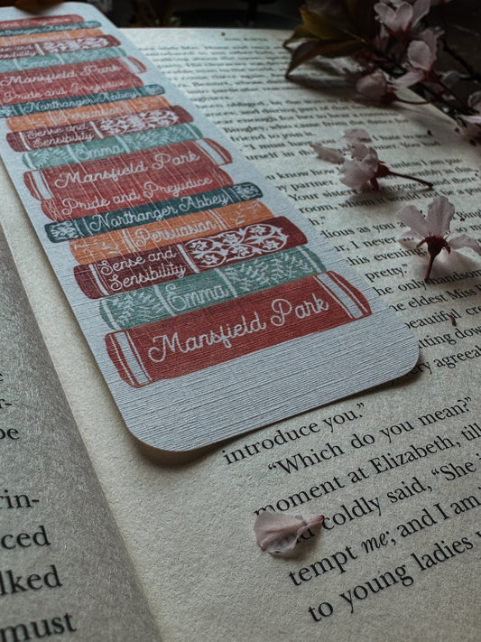 Jane Austen Bookstack Bookmark
