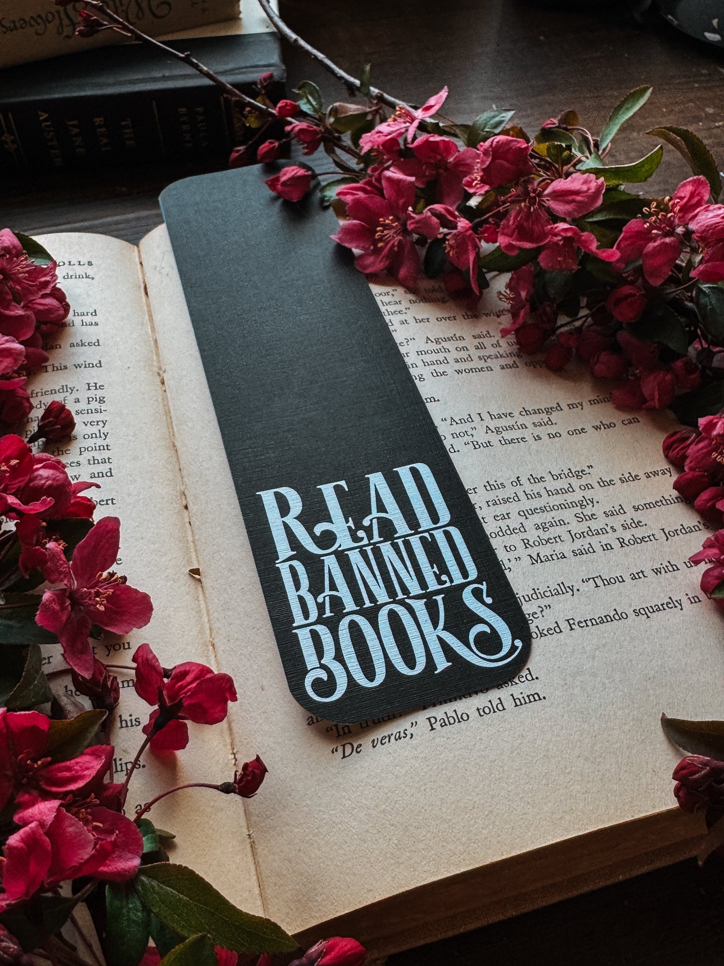 Read Banned Books Bookmark in black