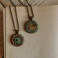 Clay Door Necklace in Green