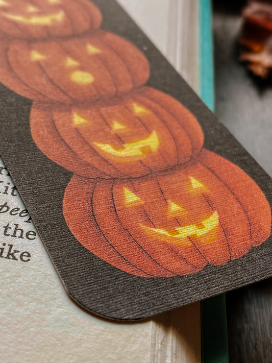 Jack-o-Lantern Stack Bookmark