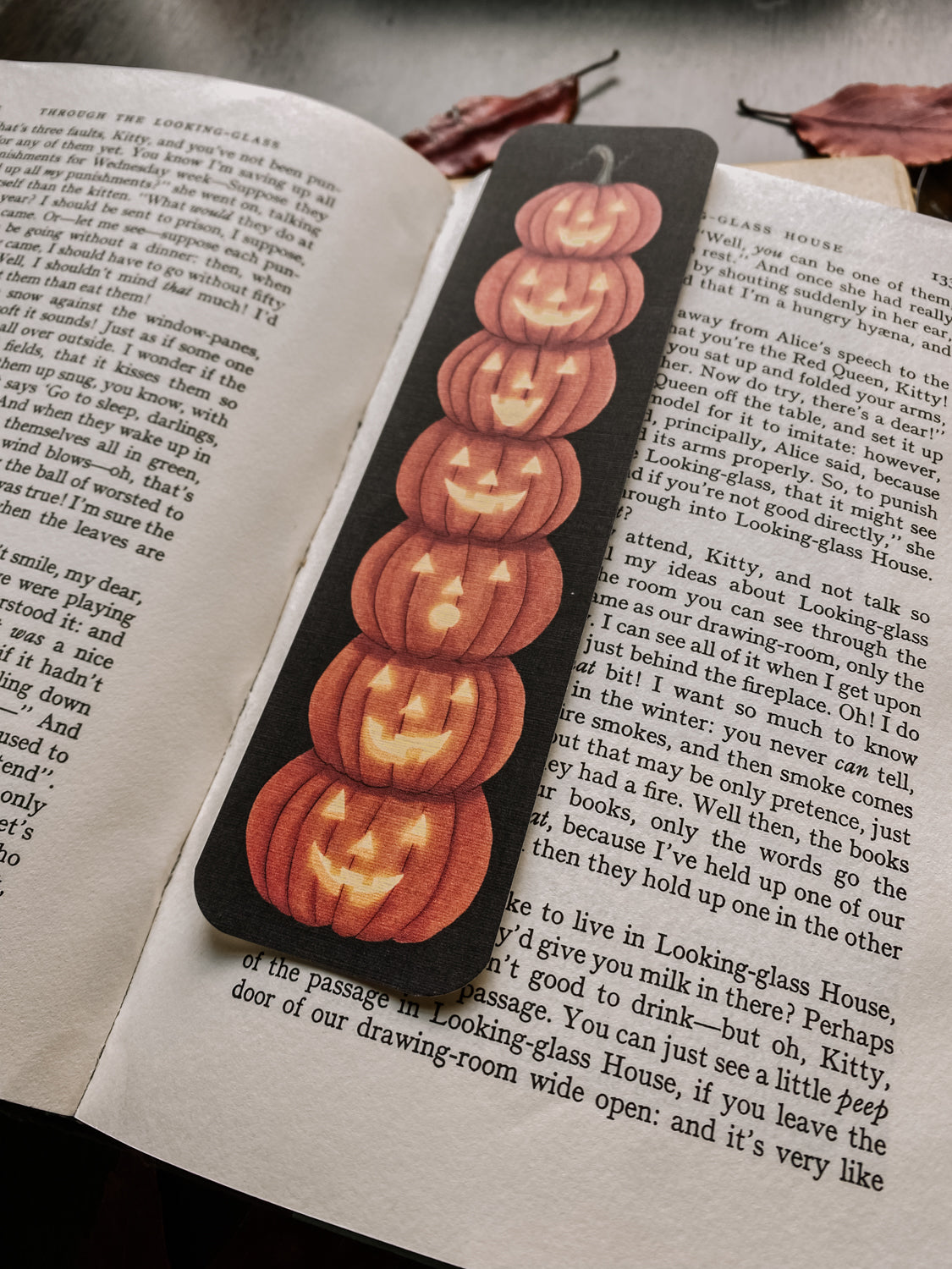 Jack-o-Lantern Stack Bookmark