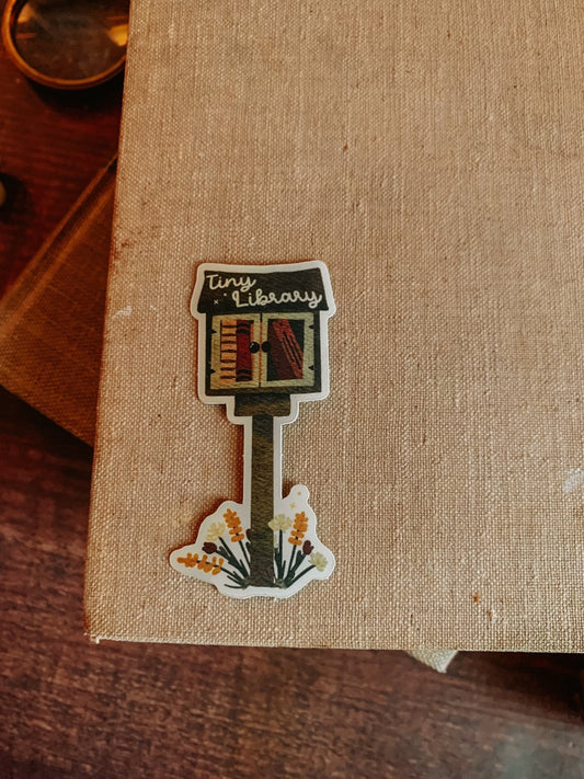 Tiny Library Sticker Die Cut