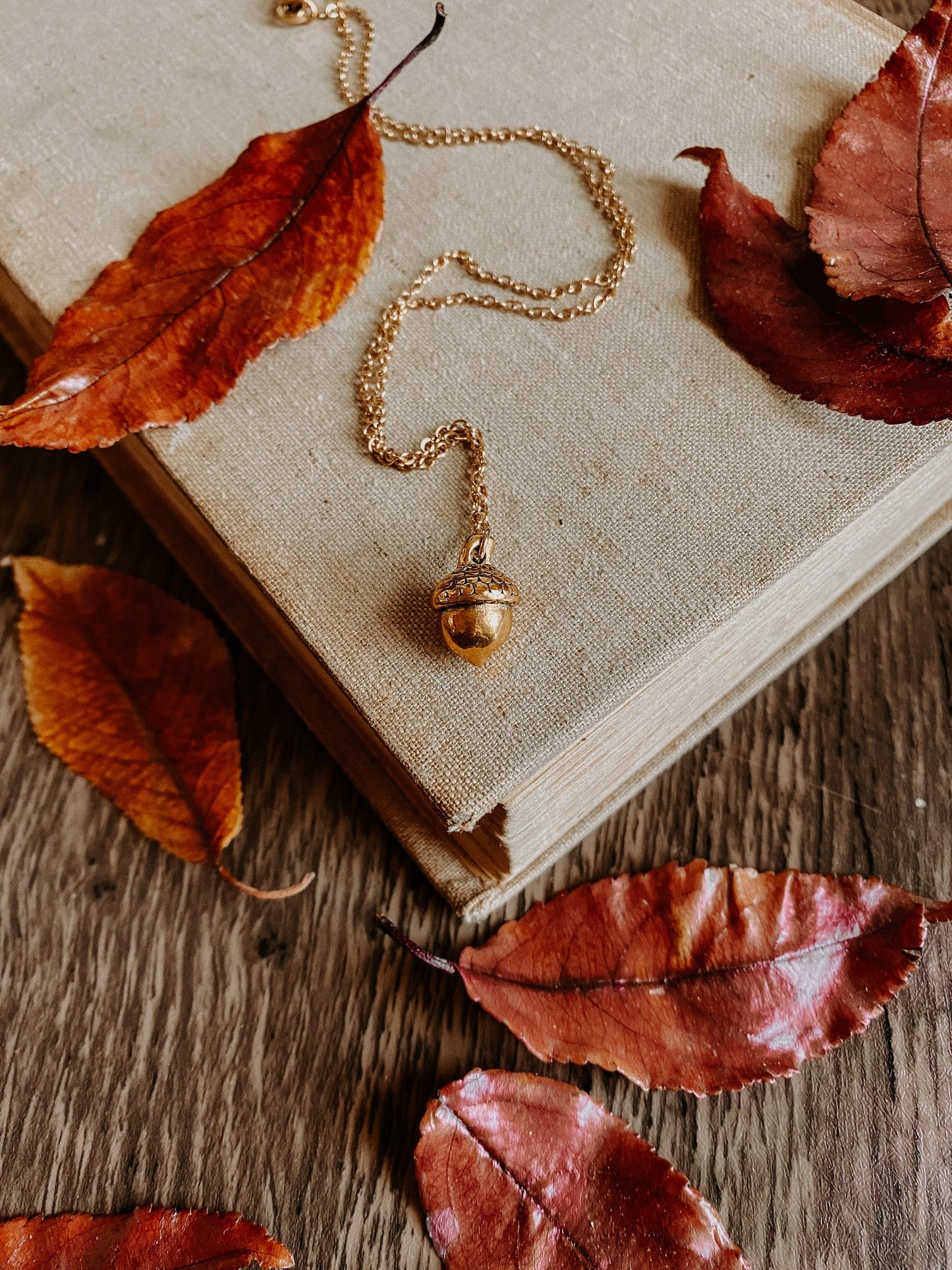 Autumn Acorn Necklace