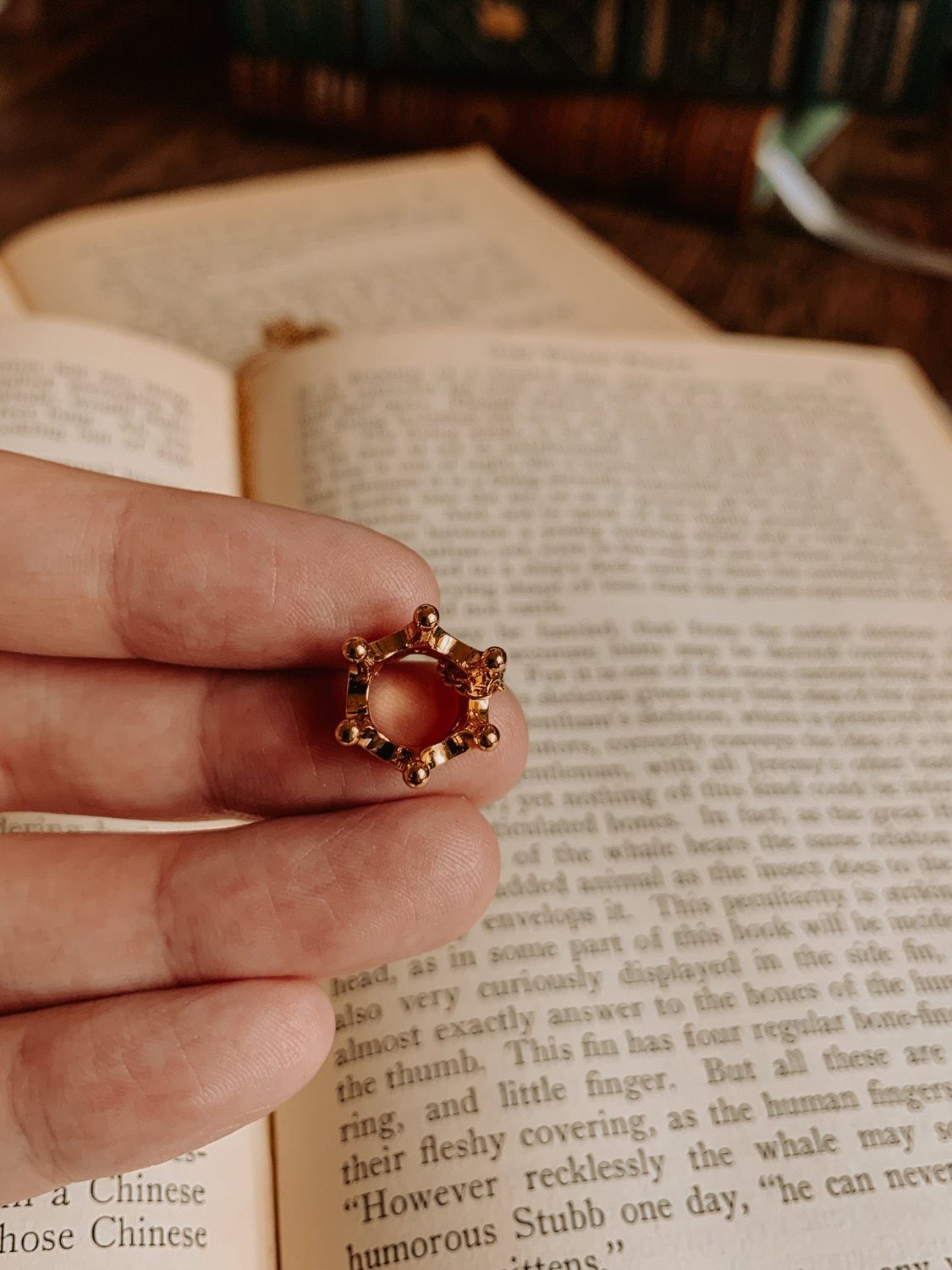 Little Gold Crown Necklace