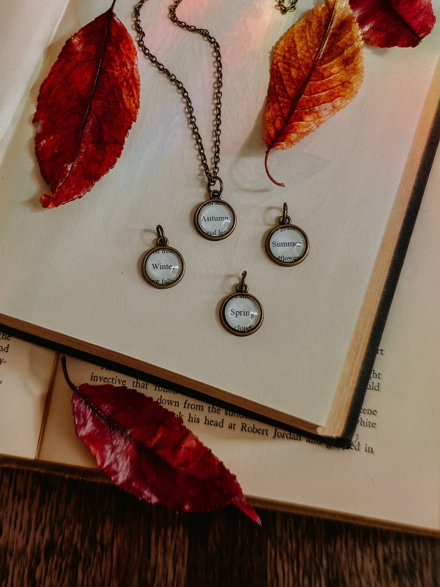 Seasons Necklace with set of charms