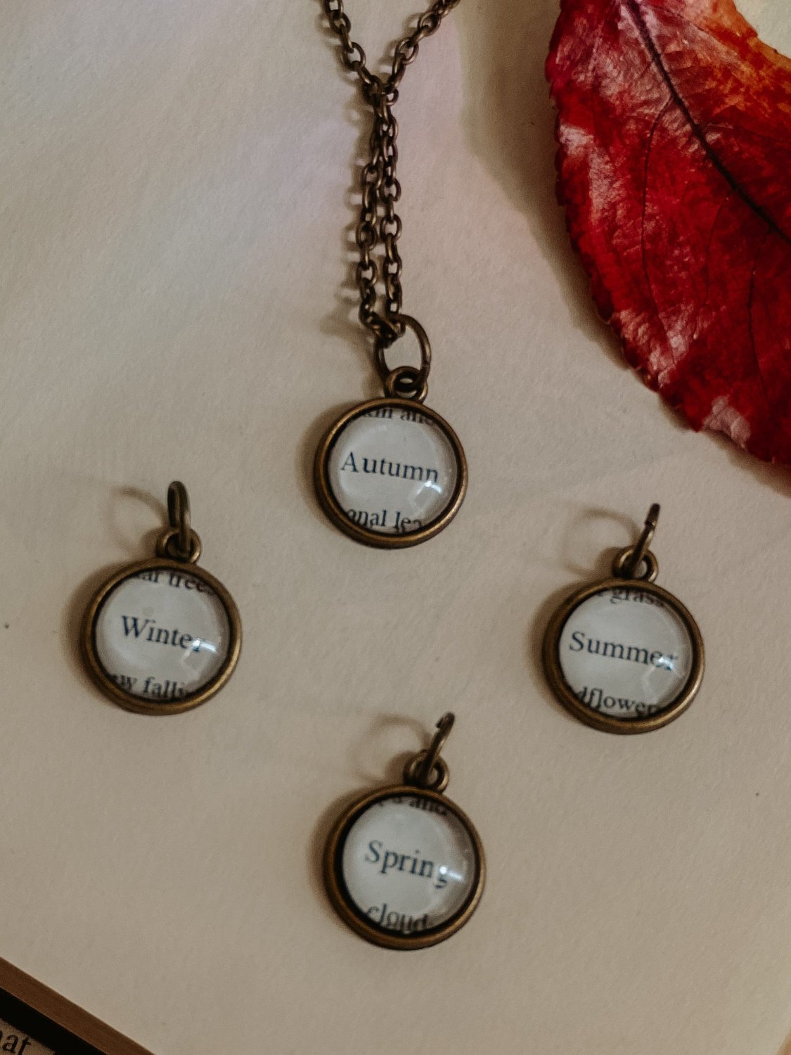 Seasons Necklace with set of charms