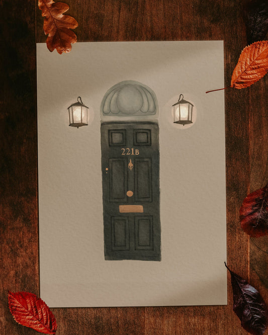 221B Door Print