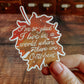 October’s Quote Sticker