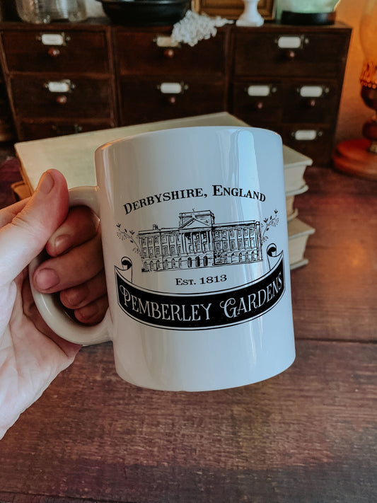 Pemberley Gardens Logo Mug