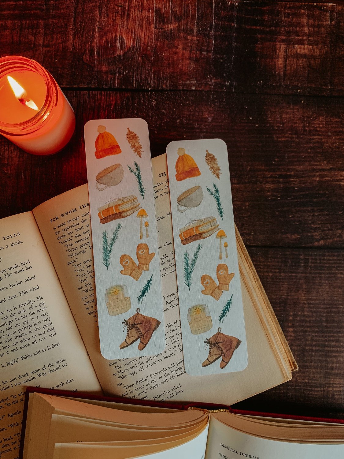 Cozy Cabin Objects Bookmark