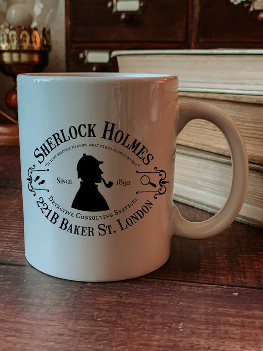 Sherlock Holmes Logo Mug