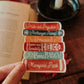 Jane Austen Bookstack Sticker