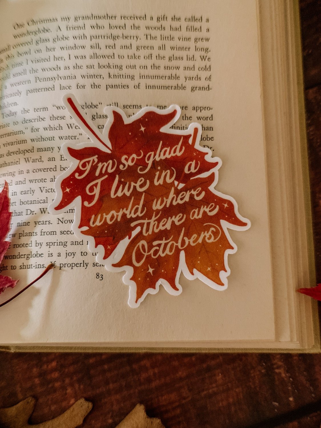 October’s Quote Sticker