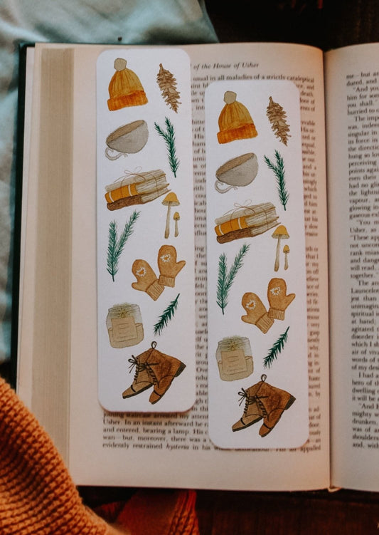 Cozy Cabin Objects Bookmark