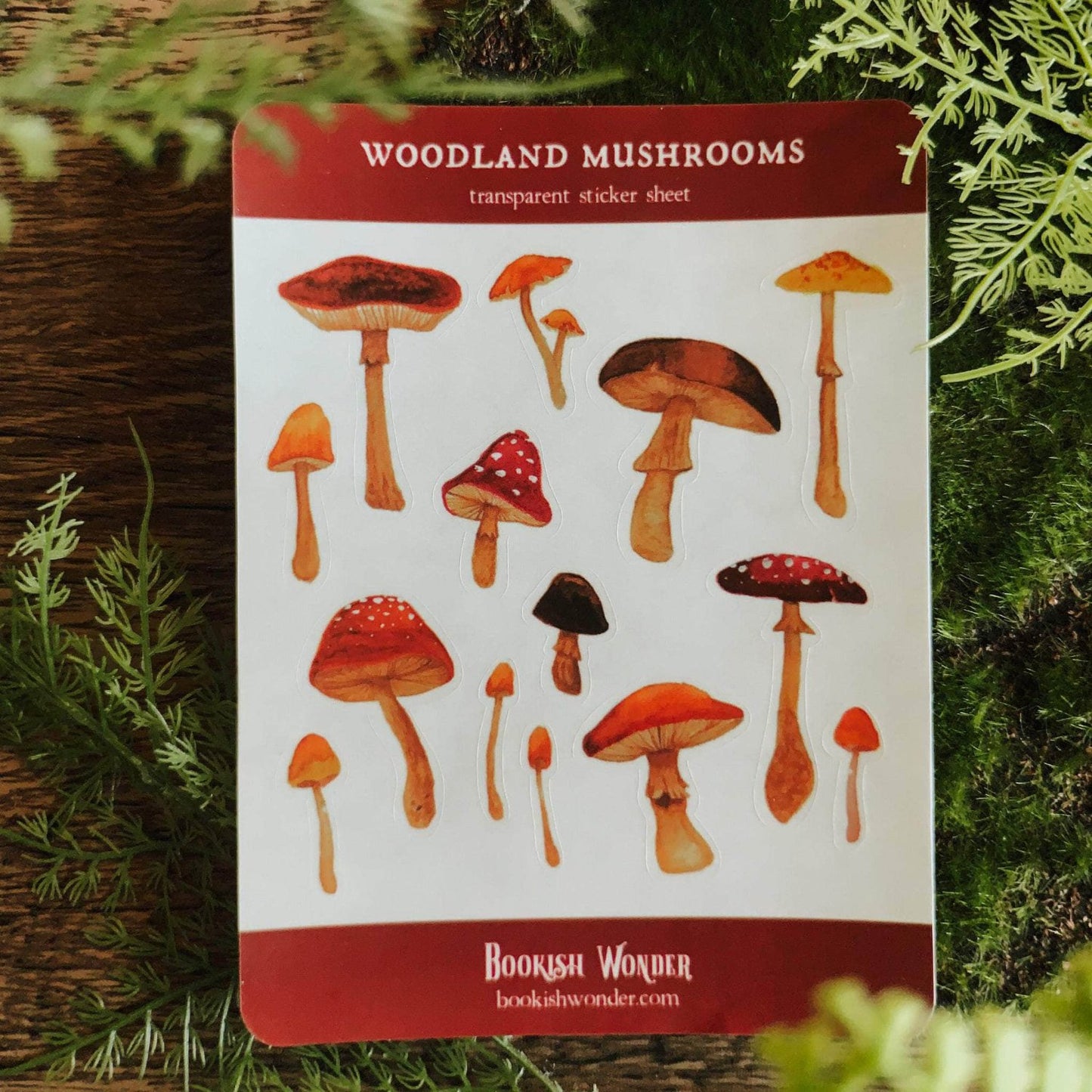 Woodland Mushrooms Sticker Sheet