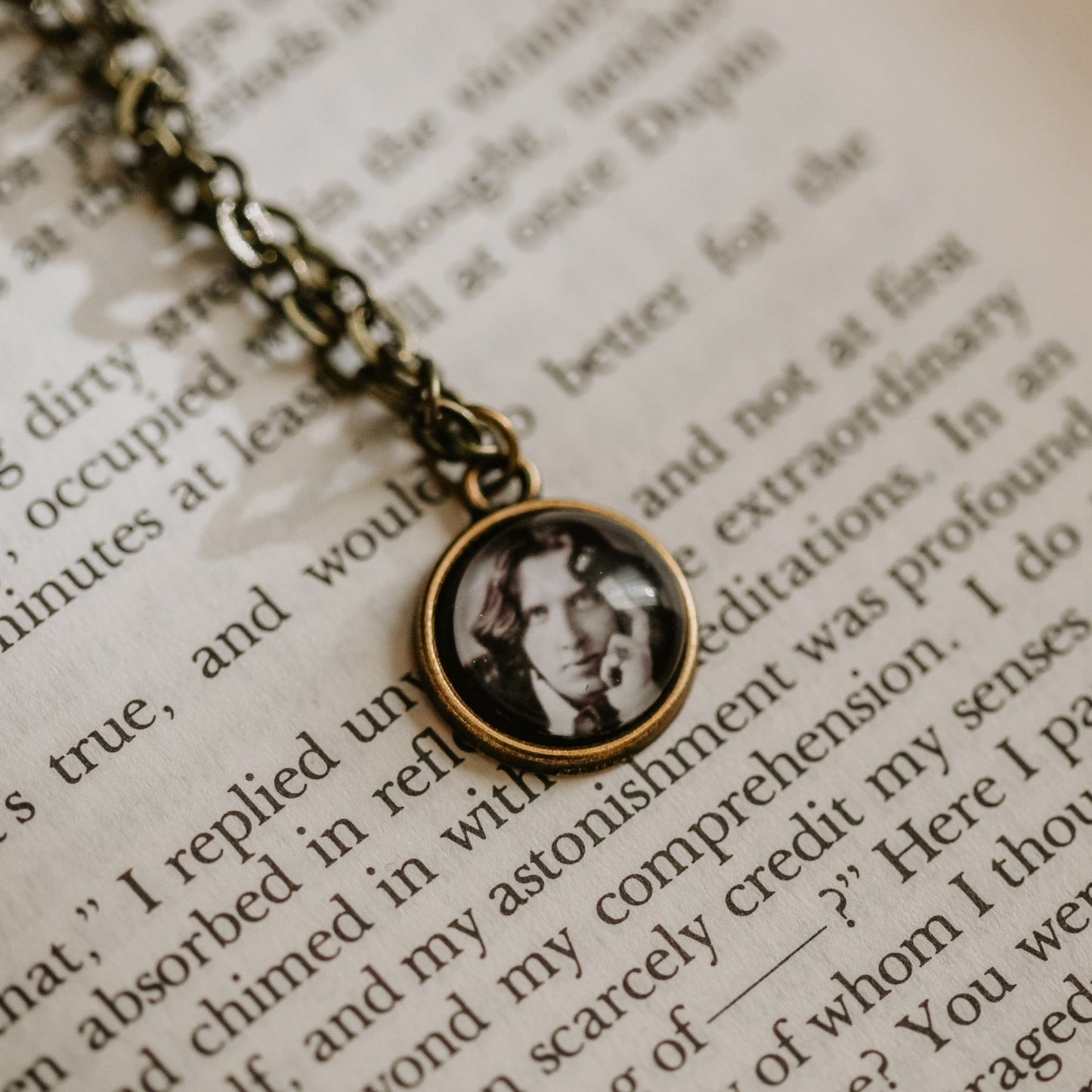 Tiny Oscar Wilde Necklace