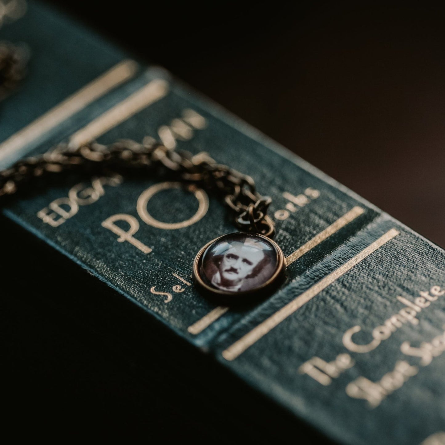 Tiny Edgar Allan Poe Necklace