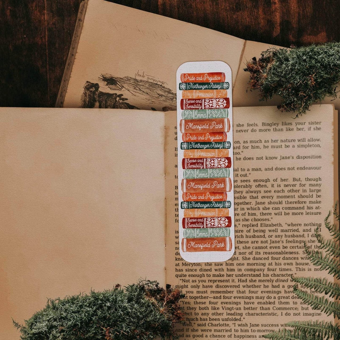 Jane Austen Bookstack Bookmark