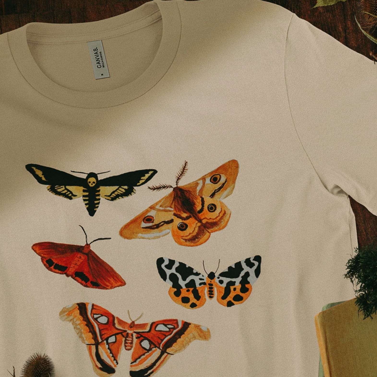 Watercolor Moths Shirt 2