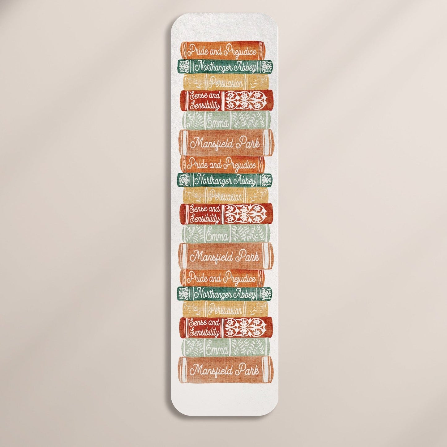 Jane Austen Bookstack Bookmark