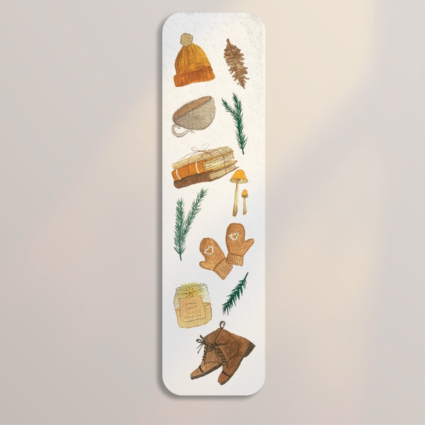 Cozy Cabin Objects Bookmark